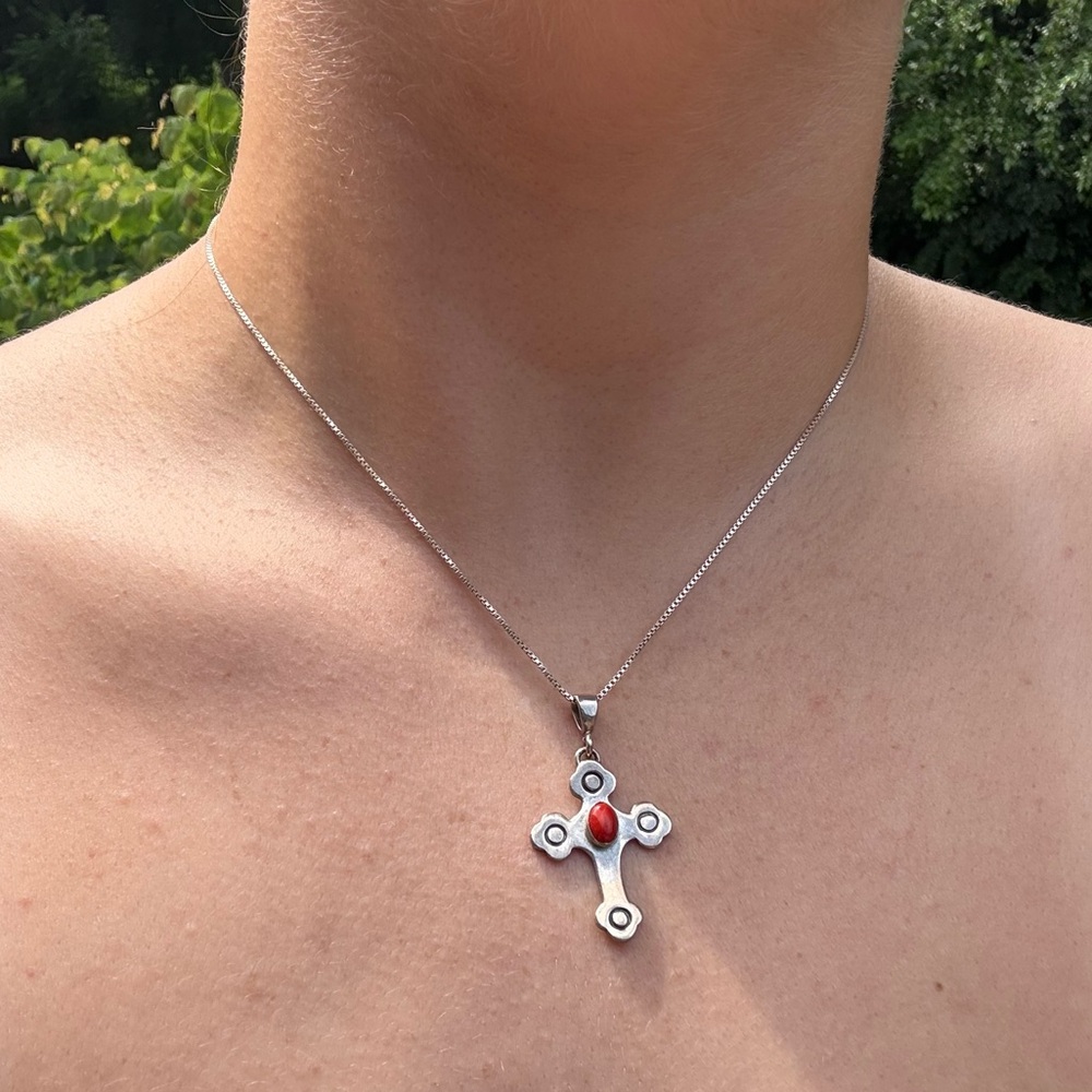 Vintage cross necklace